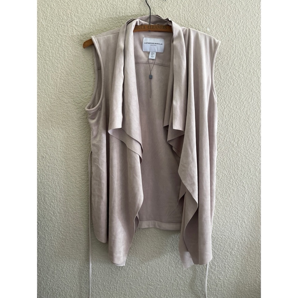 Katherine Barclay Montreal Faux Suede Vest Women’s Size Medium